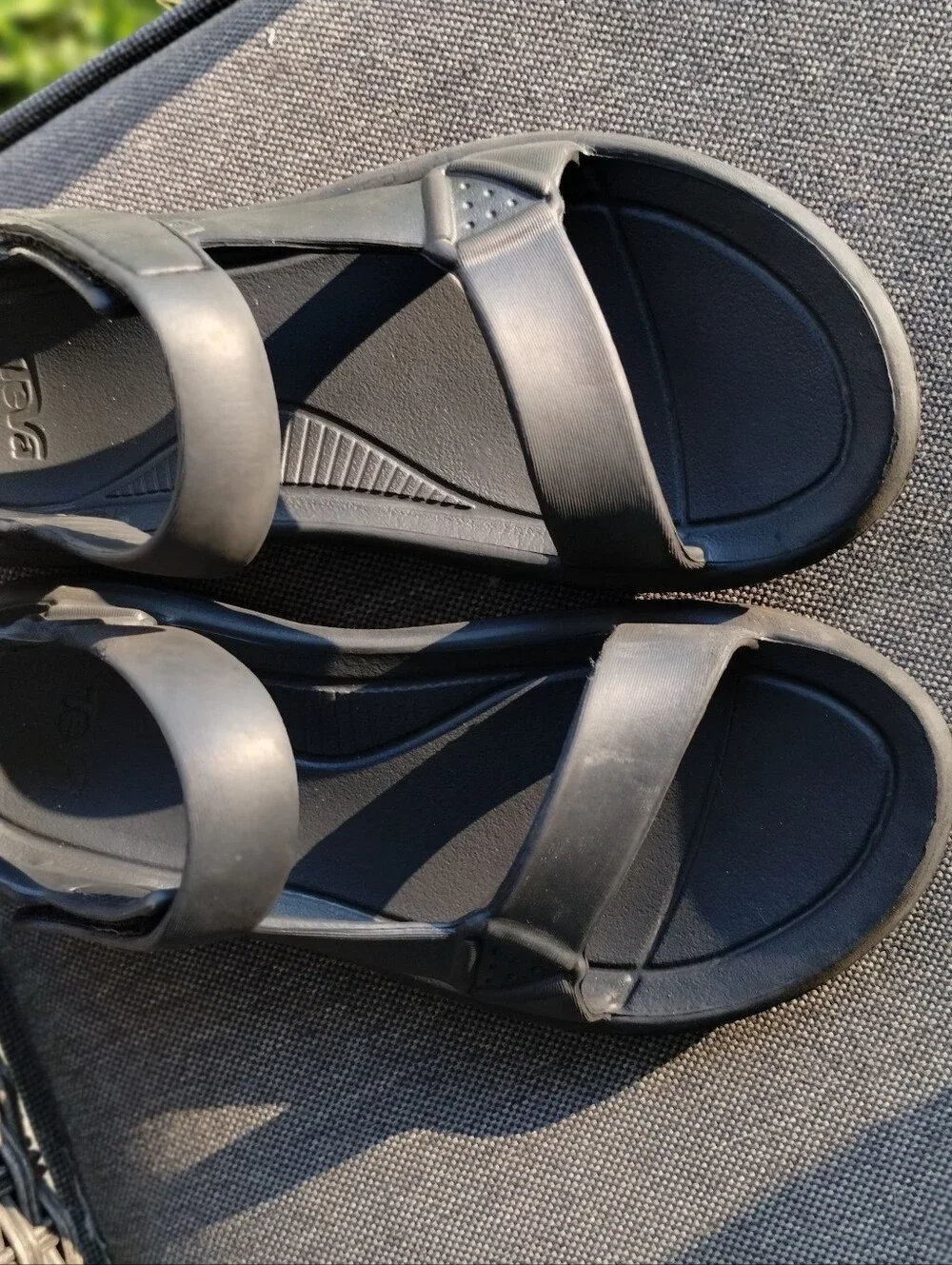 Teva Black Sport Sandals Men’s 8 Women’s 10 Unisex Hook & Loop